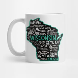 Kenosha Wisconsin cute Osseo, Racine, Appleton, Waukesha, Eau Claire, Oshkosh, Janesville Mug